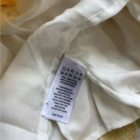 NWT Adorable Cynthia Rowley Lemon Dress Yellow Green Scalloped Lace - Picture 4 of 9